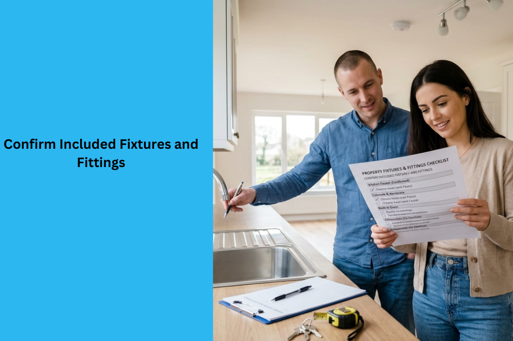 Confirm Included Fixtures and Fittings